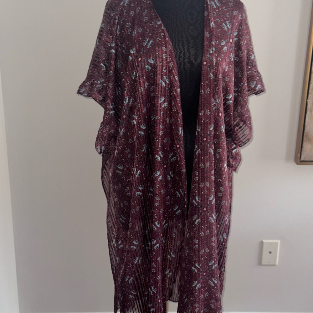 BCBGeneration Burgundy Kimono Jacket